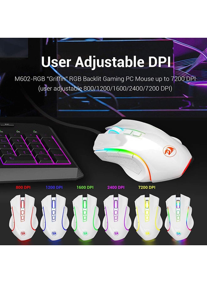 REDRAGON M607W GRIFFIN RGB Gaming Mouse - Image 4