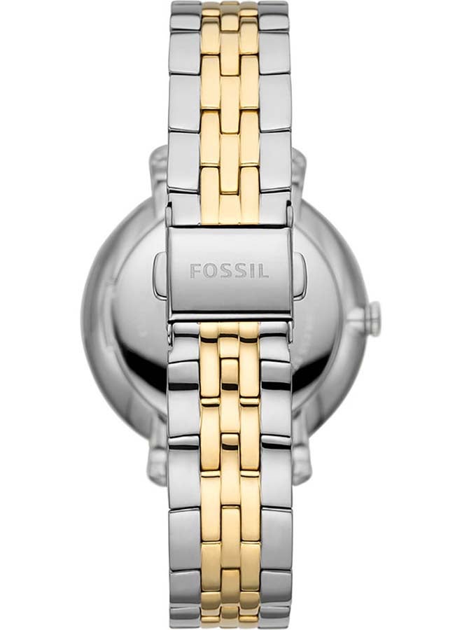 FOSSIL Women's Jacqueline Round Shape Analog Stainless Steel Wrist Watch ES5166 - 36mm - Image 3