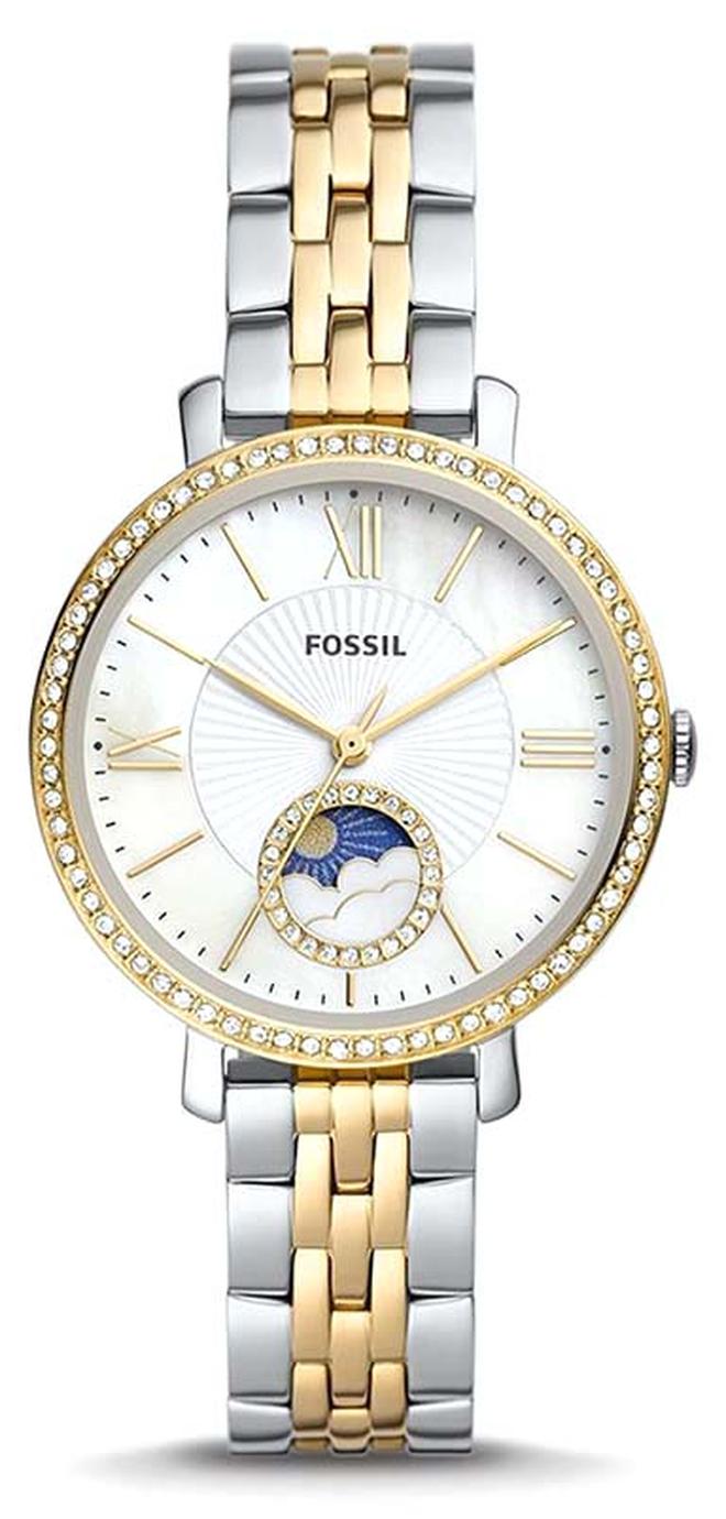 FOSSIL Women's Jacqueline Round Shape Analog Stainless Steel Wrist Watch ES5166 - 36mm - Image 1