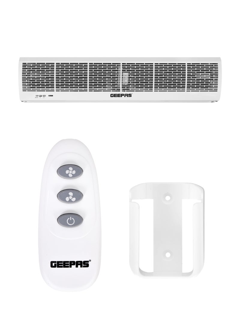 GEEPAS - Automatic Commercial Indoor Air Curtain With Two Speed Setting | Low Noise | Spray Coating | Remote Control 115 W GCT9013CFM White - Image 1