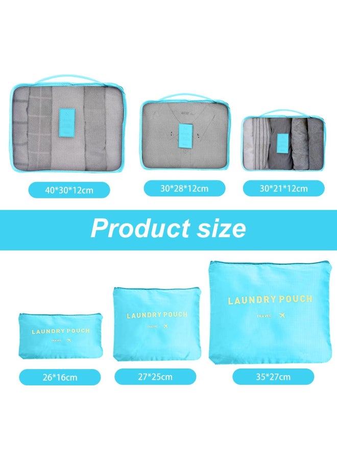 منظم حقيبة السفر 6 قطع مناسب لجميع احتياجاتك عند السفر لتجهيز رحلتك بأفضل طريقة- - Image 2