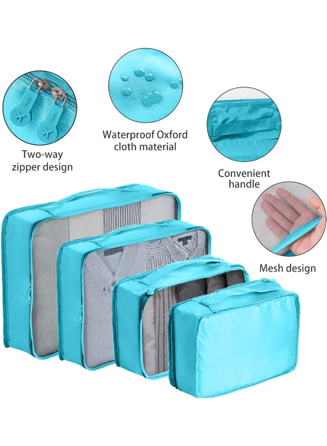 منظم حقيبة السفر 6 قطع مناسب لجميع احتياجاتك عند السفر لتجهيز رحلتك بأفضل طريقة- - Image 3