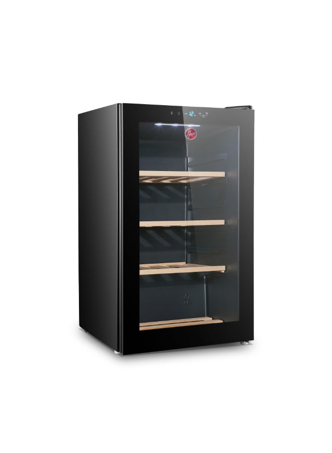 HOOVER 34 Bottle Freestanding Wine Cooler 0 W HWC-H34-B Black - Image 1
