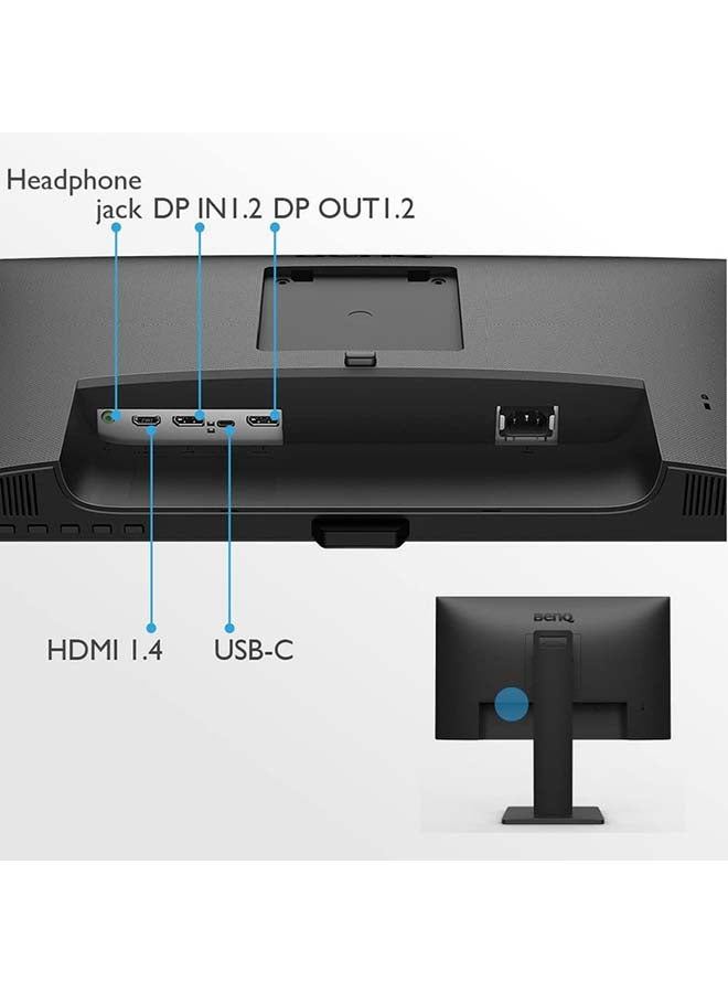 BenQ - 24 inch IPS 1920x1080 Full HD 75Hz Ultra-Slim Bezel Monitor, Height Adjust, Eye Care, Brightness Intelligence, Speakers, Mic, USB-C (PD 60W), HDMI, DP, Coding Mode, Daisy Chain, GW2485TC Black - Image 1