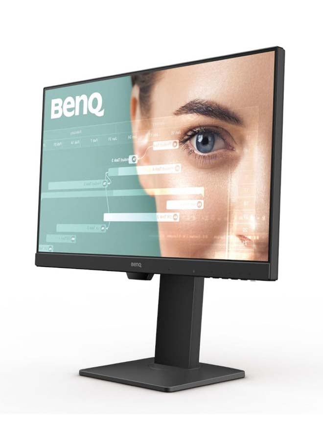 BenQ - 24 inch IPS 1920x1080 Full HD 75Hz Ultra-Slim Bezel Monitor, Height Adjust, Eye Care, Brightness Intelligence, Speakers, Mic, USB-C (PD 60W), HDMI, DP, Coding Mode, Daisy Chain, GW2485TC Black - Image 1