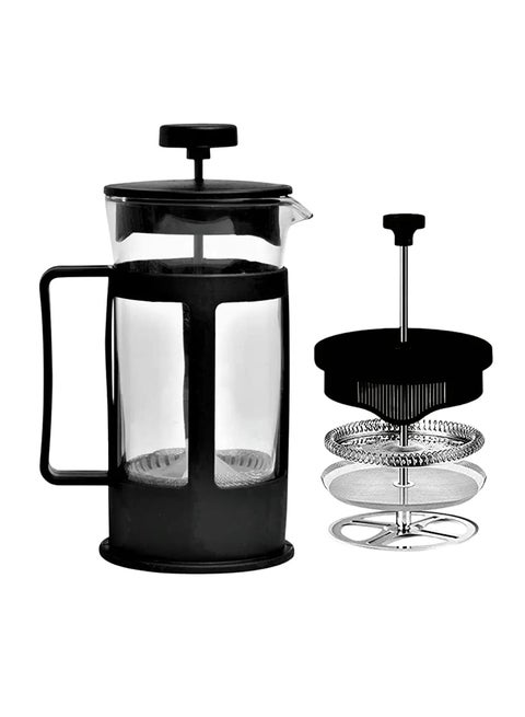 Coffee Plunger - Coffee Maker Stainless Steel French Press With Filter Black 350ml