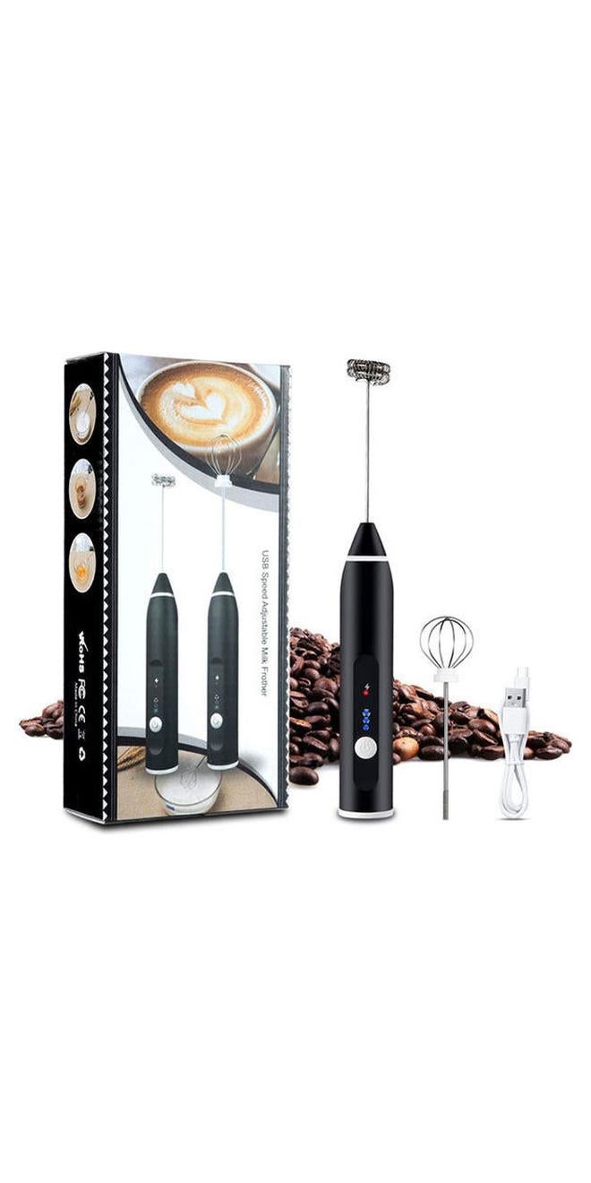 ماكينة صنع رغوة الحليب قابلة لإعادة الشحن، 3 سرعات - Image 1