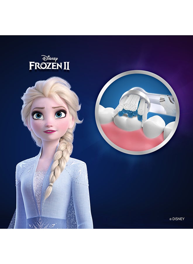 Oral-B Kids Vitality Superior Clean Rechargeable Electric Toothbrush Heads, Frozen, 3+ Years, 1 Count Purple - Image 4