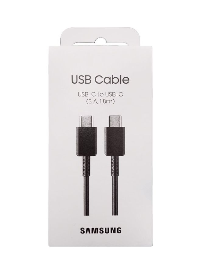 سامسونج كابل USB-C إلى USB-C سعة 3 أمبير وطول 1.8 متر أسود - Image 3