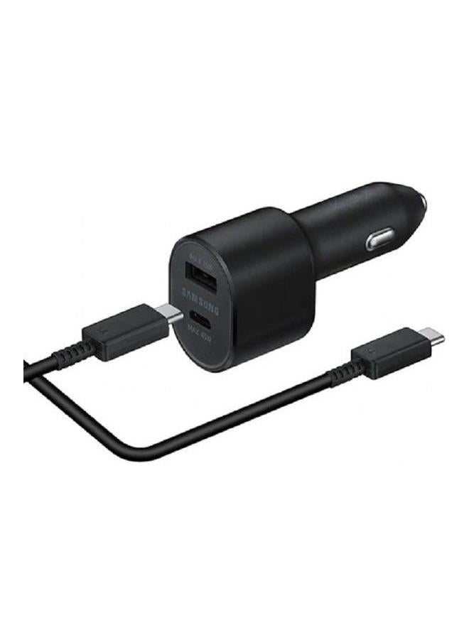 Samsung Super Fast 2.0 Dual Port Car Charger With Type-C Cable Black - Image 3