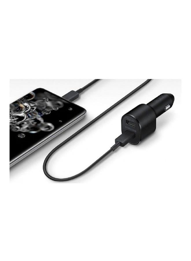Samsung Super Fast 2.0 Dual Port Car Charger With Type-C Cable Black - Image 4