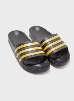 Adidas Adilette Aqua Sports Swim Unisex Slides Black/Gold  - Image 2