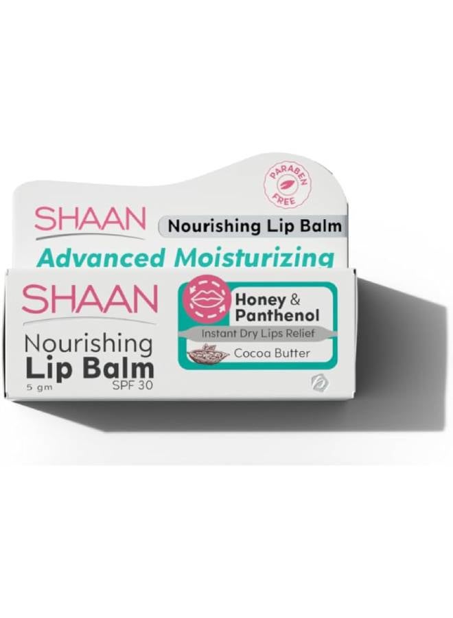 Shaan Lipbalm Cocoa Butter Instant Dry Lips Relief Multicolour 5grams 