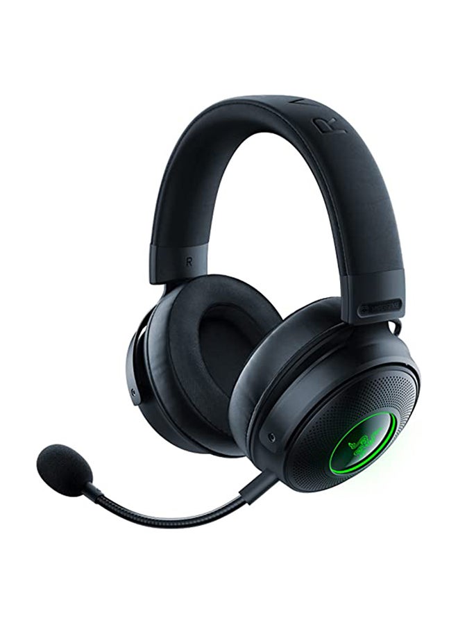 RAZER Kraken V3 Pro HyperSense Wireless Gaming Headset w/Haptic Technology: Triforce Titanium 50mm Drivers - THX Spatial Audio - Hyperspeed Wireless - Hybrid Fabric & Leatherette Memory Foam Cushions  - Image 1