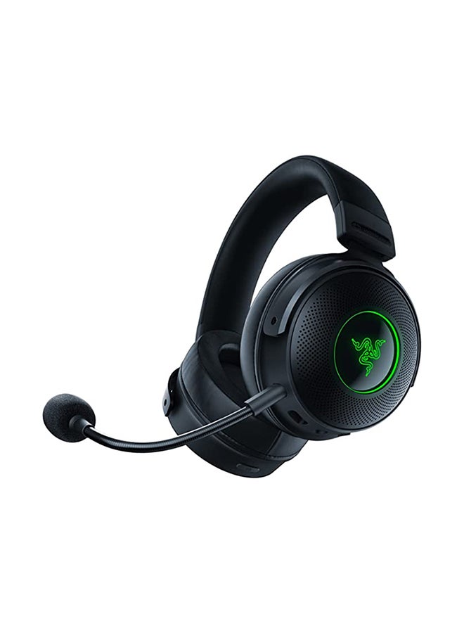 RAZER Kraken V3 Pro HyperSense Wireless Gaming Headset w/Haptic Technology: Triforce Titanium 50mm Drivers - THX Spatial Audio - Hyperspeed Wireless - Hybrid Fabric & Leatherette Memory Foam Cushions  - Image 2
