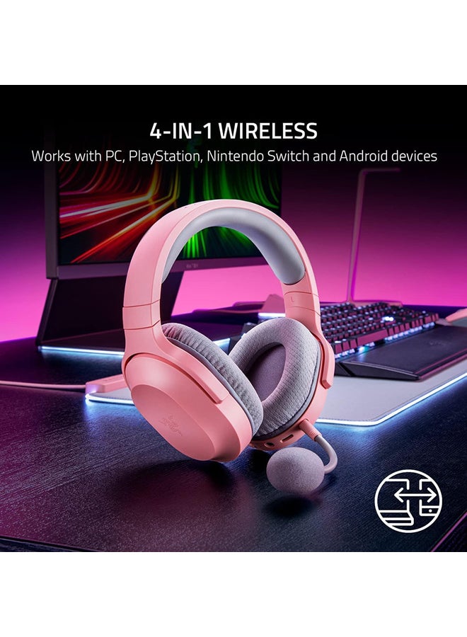 RAZER - Razer Barracuda X Wireless Multi-Platform Gaming And Mobile Headset, 250G Ergonomic Design, Detachable Hyperclear Mic, 20Hrs Battery Life, Compatible W/Pc, Ps5 - Quartz - Image 1