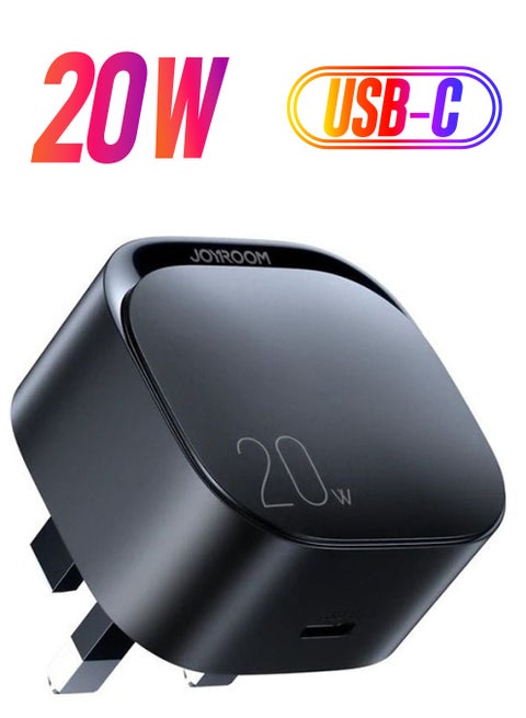 20W PD Fast Charger, PD3.0, 20W Cube Charger, Compatible With IPhone 12/13 Series, Backward Compatible With IP 8/9/10/11 Series With 18W Fast Charging, And More Black