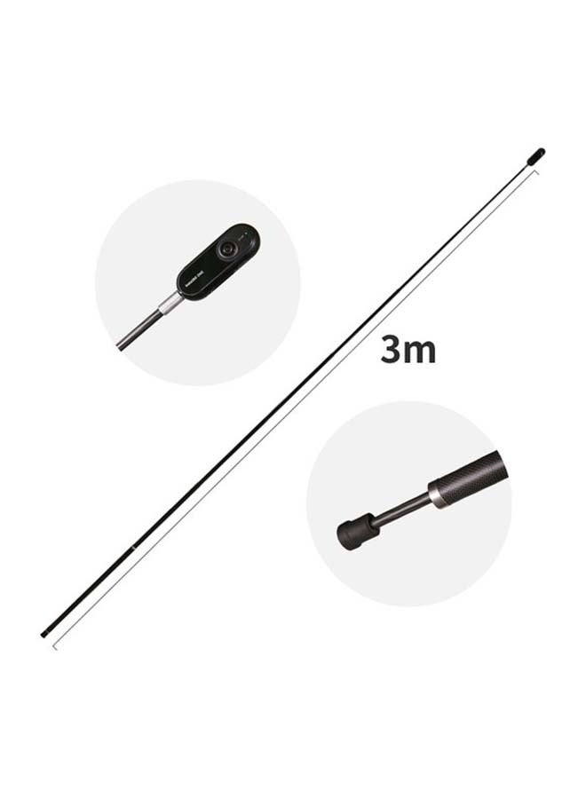 Insta360 Insta360 3m Extension for Selfie Stick for Insta360 ONE and ONE X/X2/ONE R Black - Image 2