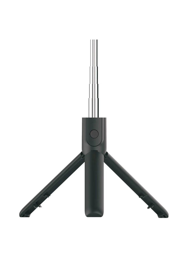 porodo Bluetooth Selfie Stick With Tripod- Detachable Remote Shutter Black  - Image 2