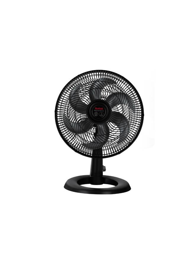 Tefal Silence Force Desk Fan, 16 Inch, 3 Speeds, VG4110EE Black  - Image 1