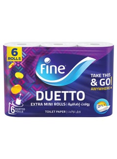 Toilet Rolls Duetto - 6 Roll 2 Ply - pnsku/N53179927A/45/_/1704793535/e7828281-14a3-4dd7-8ba4-5154bfb52704