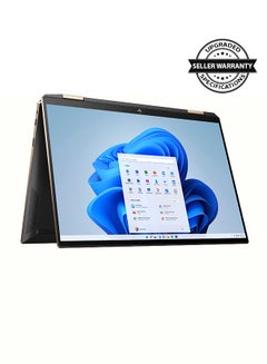 إتش بي لابتوب سبيكتر x360 قابل للتحويل بشاشة +WUXGA مقاس 13.5 بوصة ومعالج كور i7-1195G7 وذاكرة رام بسعة 16 جيجابايت ومحرك أقراص SSD بسعة 512 جيجابايت وبطاقة رسومات إنتل آيريس Xe ويعمل بنظام ويندوز 11 هوم طراز ‎14-ea1016nx الإنجليزية/العربية نايتفول بلاك  - Image 2