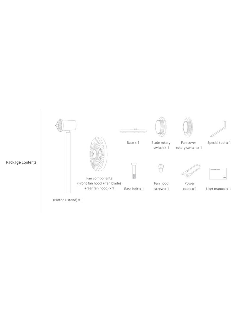 Xiaomi - Mi Smart  Pedestal Standing Fan 1X | Supports Home App, Google Assistant And Amazon Alexa 2.8 kg 15 W BPLDS01XY/PYV4006HK White - Image 1
