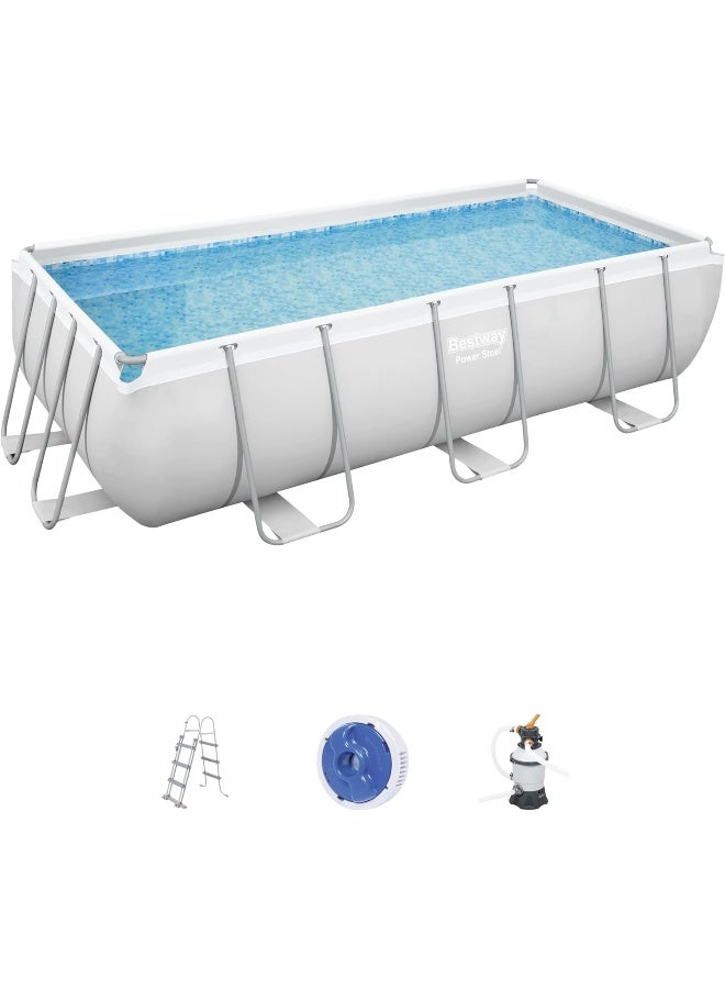 Bestway Pool Set Power Steel 488X244X122cm 4.88x2.44x1.22meter  - Image 1
