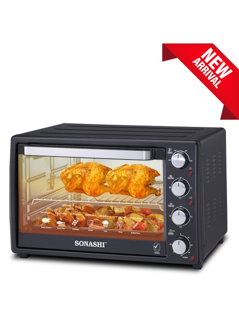 فرن كهربائي مع شواية ووظيفة الحمل الحراري 1800 W STO-735N أسود