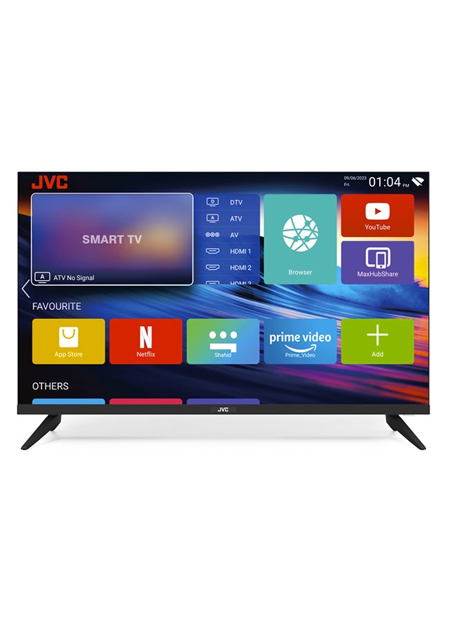 JVC 32 inch HD Edgeless Android 14 Smart TV With Wifi, Dolby Audio, Quadcore Processor LT-32N3105 Black - Image 1