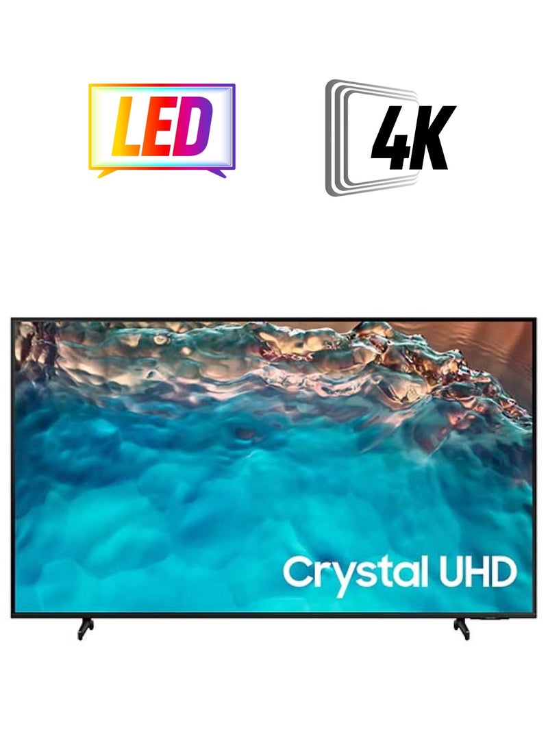 سامسونج تلفزيون ذكي BU8000 بجودة 4K وبدقة كريستال فائقة الوضوح ومقاس 85 بوصة (إصدار 2022) UA85BU8000UXZN أسود - Image 1