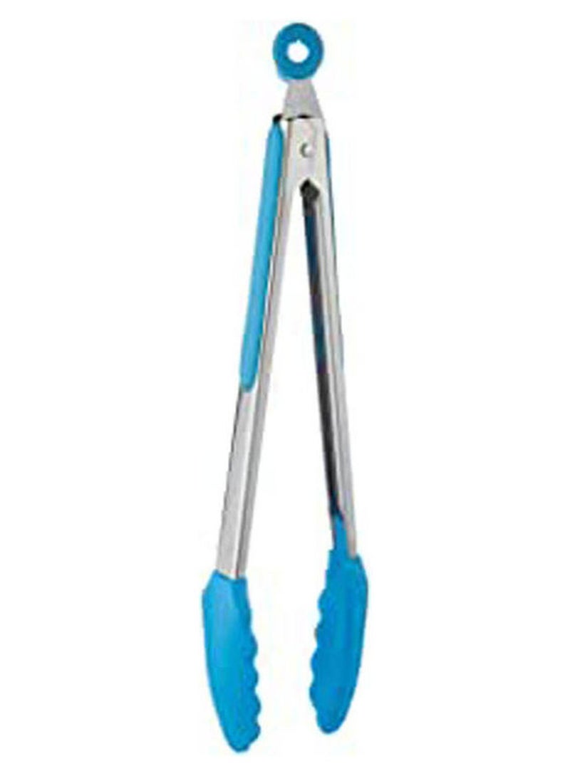 كيتشين وير Kitchen Ware Silicon Tongs With Stainless Steel Handle Blue - Image 1