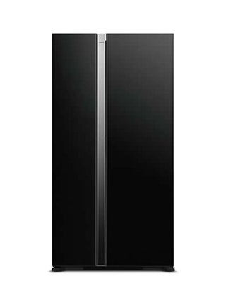 700L Gross Capacity Side by Side 2 Door Refrigerator, No Frost with Inverter Compressor, Dual Fan Cooling, LED Control Panel, Twist Ice Maker, Door Alarm RS700PUK0GBK Glass Black - pnsku/N53233064A/45/_/1749829084/bbd1df44-8d54-4296-9af4-5c2362117a48