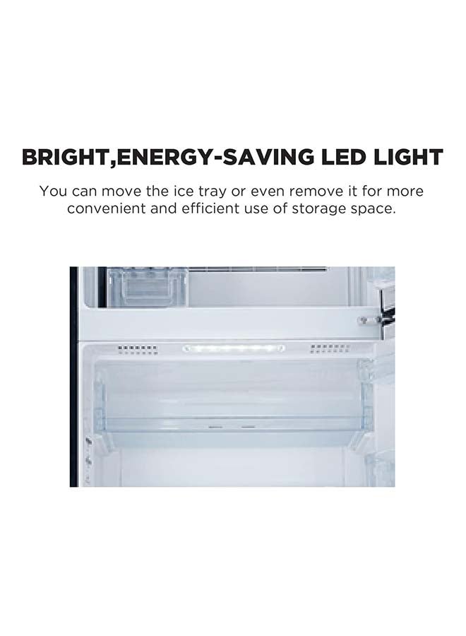 700L Gross Capacity Side by Side 2 Door Refrigerator, No Frost with Inverter Compressor, Dual Fan Cooling, LED Control Panel, Twist Ice Maker, Door Alarm RS700PUK0GBK Glass Black