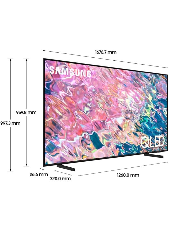 Samsung 75 Inch QLED 4K Smart TV (2022) Q60 QA75Q60BAUXZN Black - Image 3