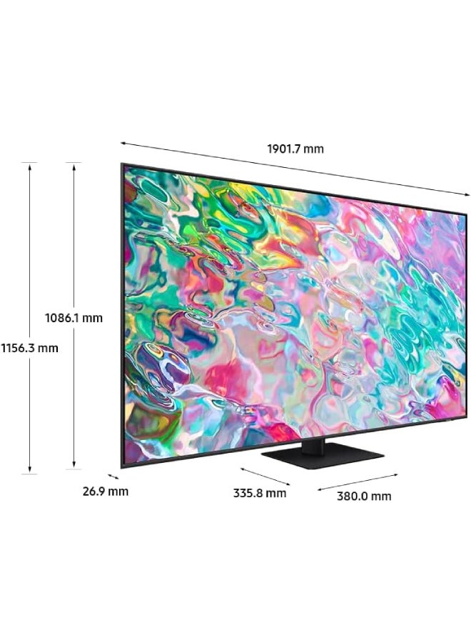 Samsung - 85 Inch QLED 4K Smart TV (2022) Q70 QA85Q70BAUXZN Titan Gray - Image 1