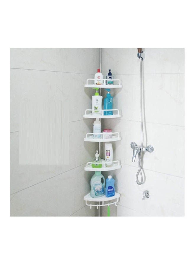 Bathroom Rack Wall Hanging Toilet Shelf Organizer White - Image 1