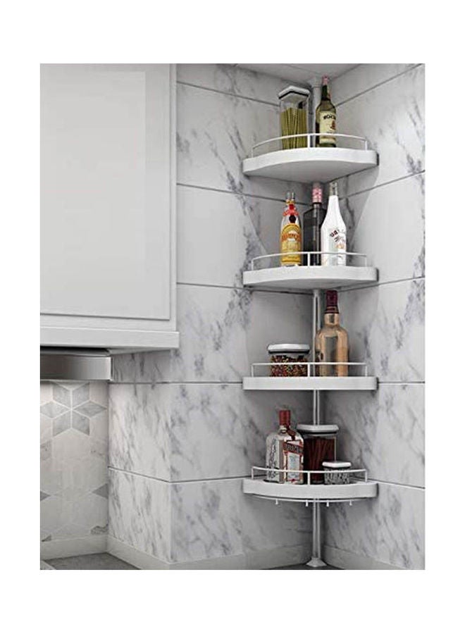 Bathroom Rack Wall Hanging Toilet Shelf Organizer White - Image 2