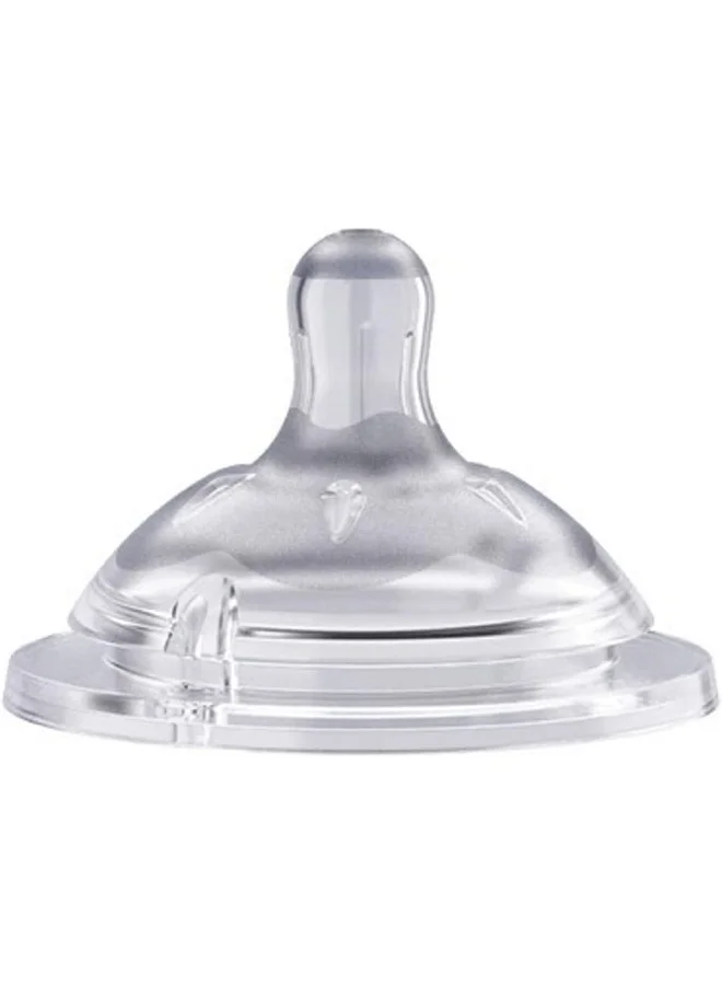Chicco Pack Of 2 Natural Feeling Step-Up Baby Bottle Teat 4M+ Adjustable