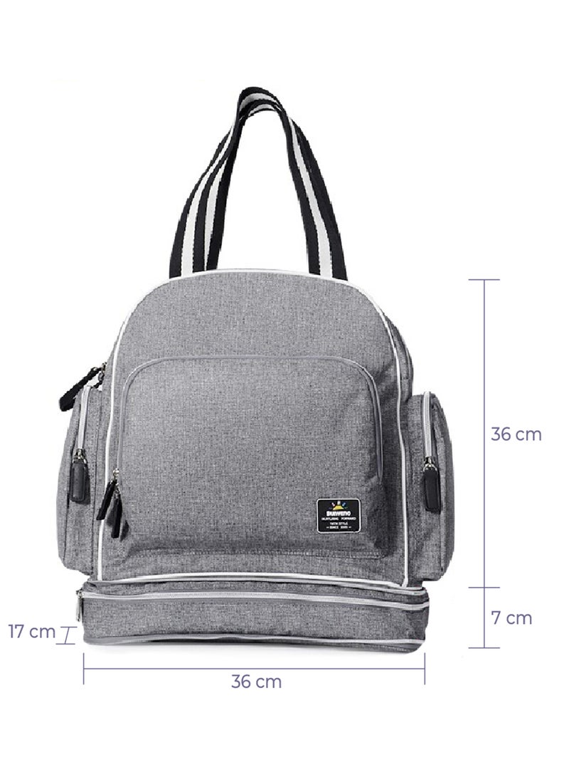 Signature Maternity Diaper Bag With Stroller Hooks Grey - pnsku/N53248448A/45/_/1706170088/8384da6a-95d8-4962-92f8-2195214d270f