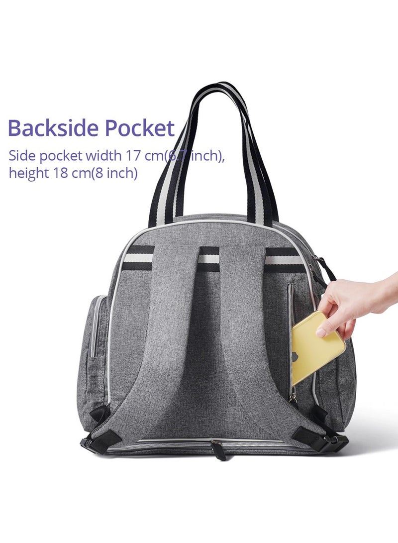 Signature Maternity Diaper Bag With Stroller Hooks Grey - pnsku/N53248448A/45/_/1706170102/7102b49f-62a3-45c9-864a-7ec15720cc40