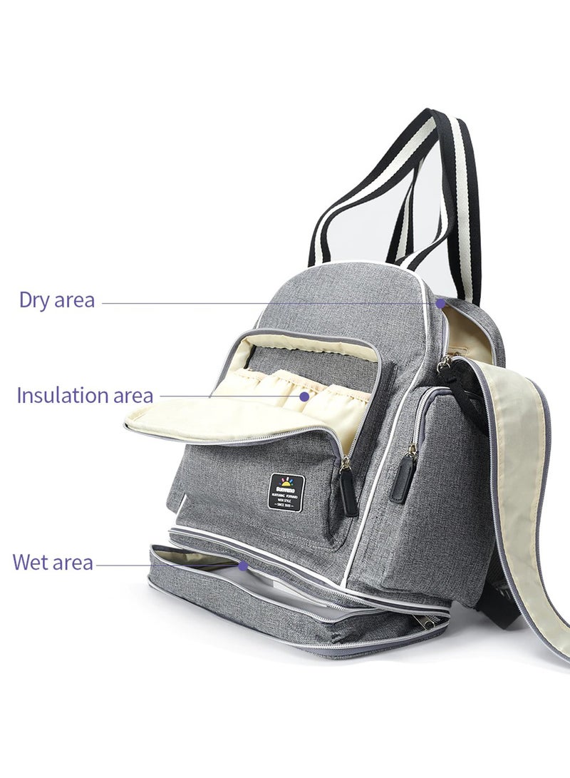 Signature Maternity Diaper Bag With Stroller Hooks Grey - pnsku/N53248448A/45/_/1706170103/bb931692-07ee-49cb-af24-86814f2903a8