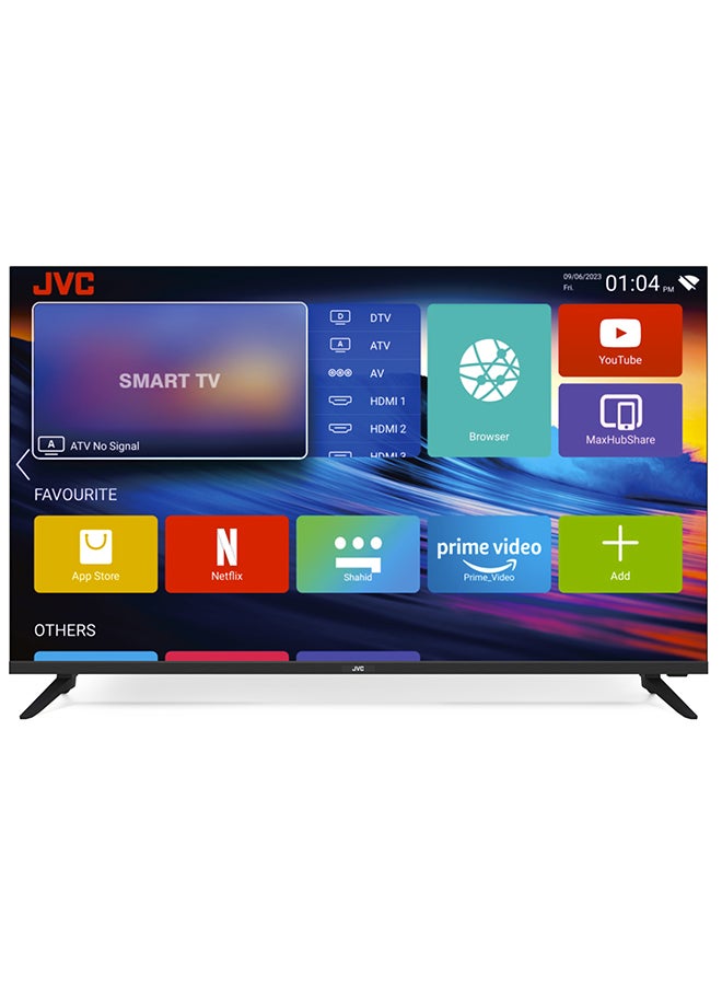 JVC 50 Inch Edgeless 4K UHD Android 13 Smart TV With Dolby Audio LT-50N7105 Black - Image 1