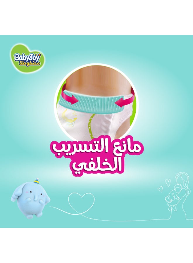 BabyJoy Compressed Diaper with Back Leakage Stopper, Size 5, Junior, 14-25 Kg, Mini Pack, 7 Diapers - Image 2