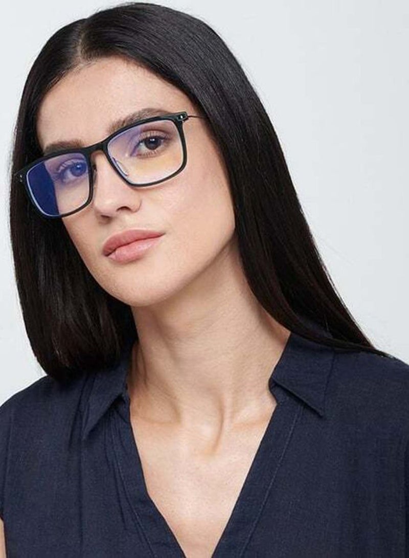 Lenskart Blu Zero Power Bluecut & Antiglare Wayfarer Shape Computer Eyeglasses L BE13533 - Lens Size: 52mm - Green - Image 4