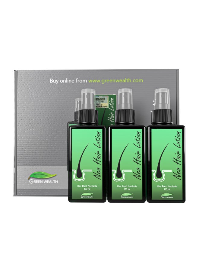 Green Wealth - Neo Hair Lotion Set – 3 Pieces × 120ml - Image 1