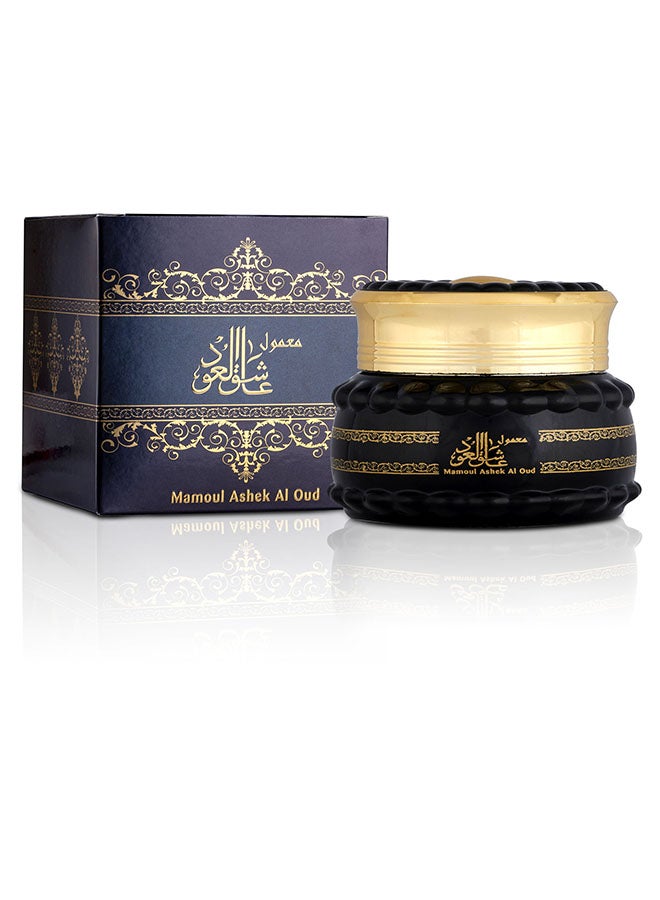 ALMAS Maamoul Incense Ashek Al Oud - 1 Jar x 60grams | Authentic Arabic Bakhoor Oud Wood Powder | Aroma Lasts All Day Long - Perfect for Prayers, Namaz, Ramadan & Eid Gifts, Ceremonies, Meditation & Room Perfuming Ashek Al Oud Mamoul 60grams - Image 1