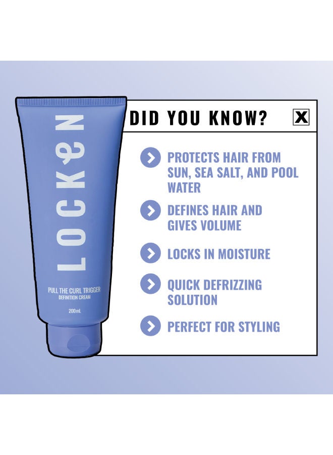 LOCKEN - Pull The Curl Trigger Definition Cream White 200ml - Image 1