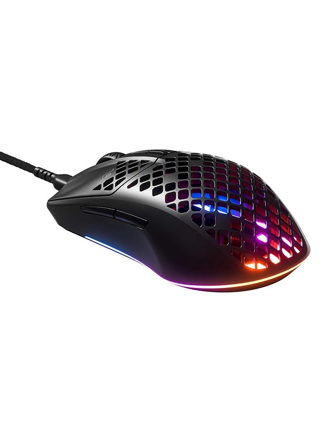 steelseries - Aerox 3 Onyxsouiris Gaming Ultra Lightweight Wired Mouse with USB C Detachable Cable for Less Drag - Black - Image 1