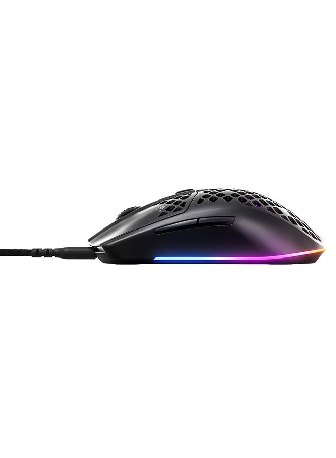 steelseries - Aerox 3 Onyxsouiris Gaming Ultra Lightweight Wired Mouse with USB C Detachable Cable for Less Drag - Black - Image 1